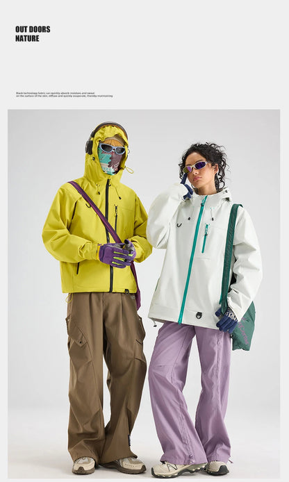 Unisex Waterproof Hiking Jacket Windbreaker