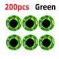 200pcs 3D Holographic Fish Eyes for Saltwater Fishing