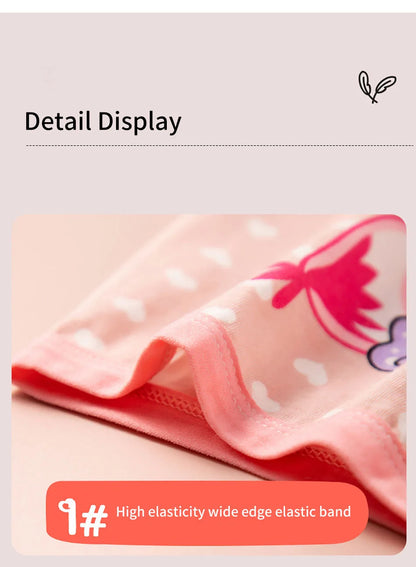 Summer Girl Cartoon Cotton Boyshorts Underwear Set