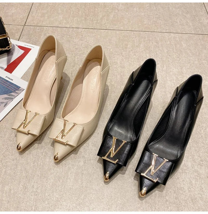 Pointed Toe Stiletto Heels Women's Office Pumps
