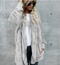 Winter Fleece Cardigan Jacket Women Hooded Outerwear