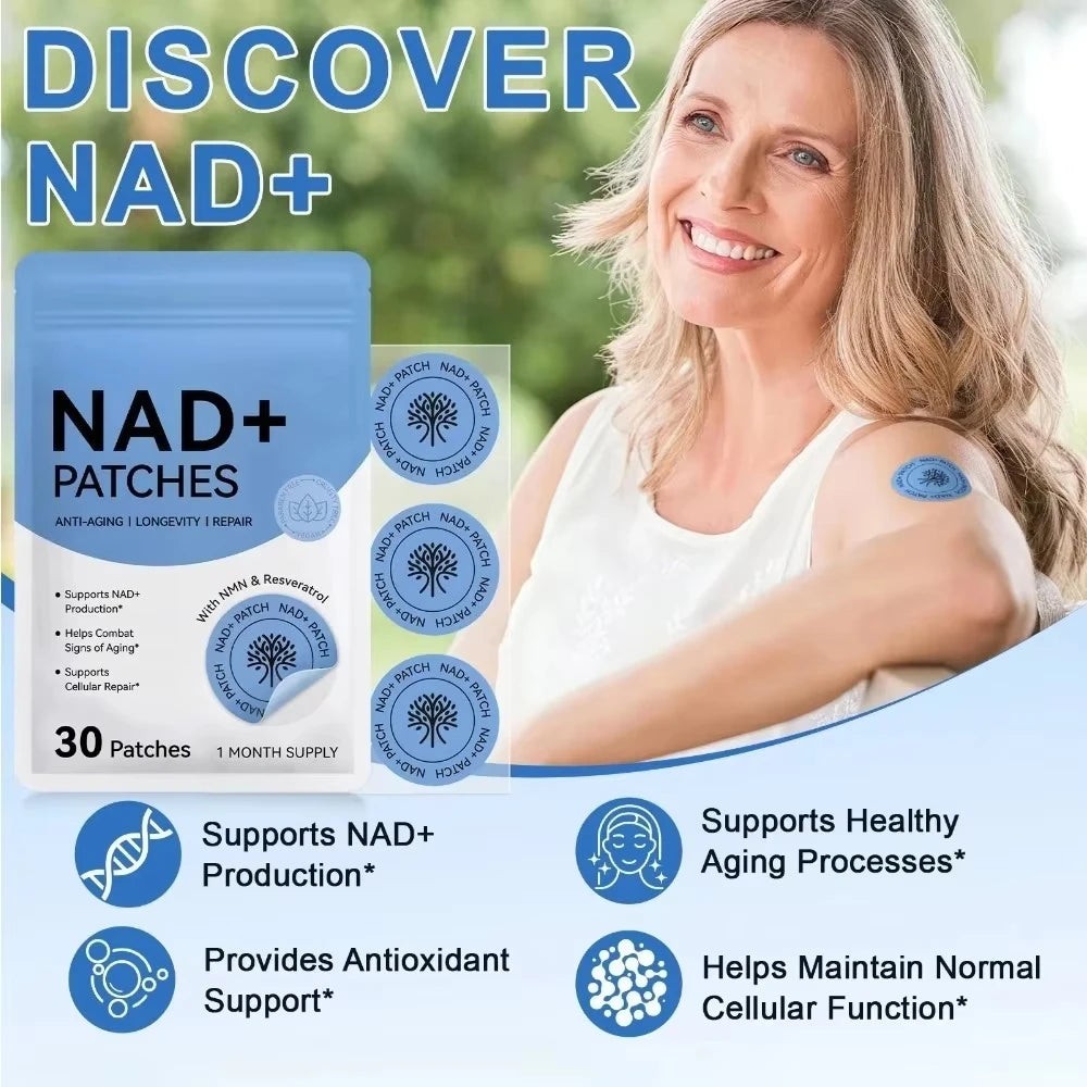 30PCS NAD+ Body Management Patch Skin Friendly Support Sticker