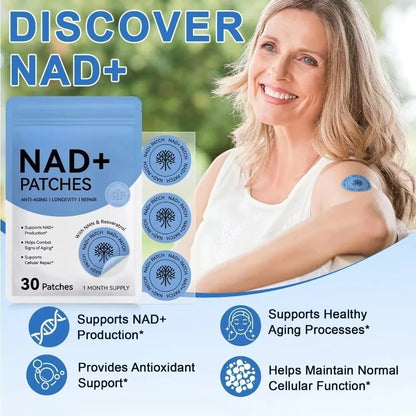 30PCS NAD+ Body Management Patch Skin Friendly Support Sticker