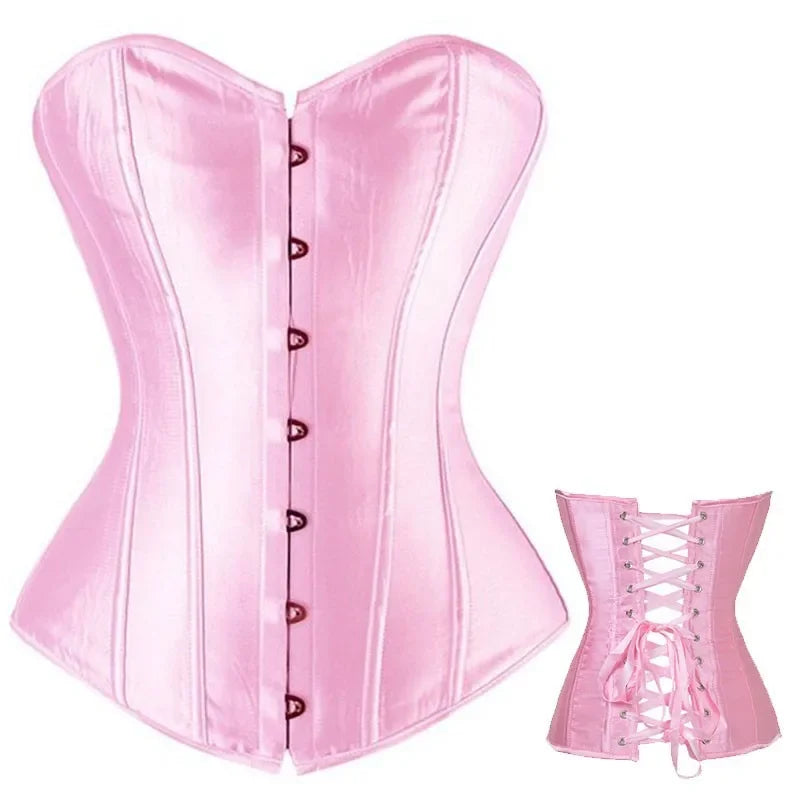 Gothic Lace Up Corset Shapewear for Women