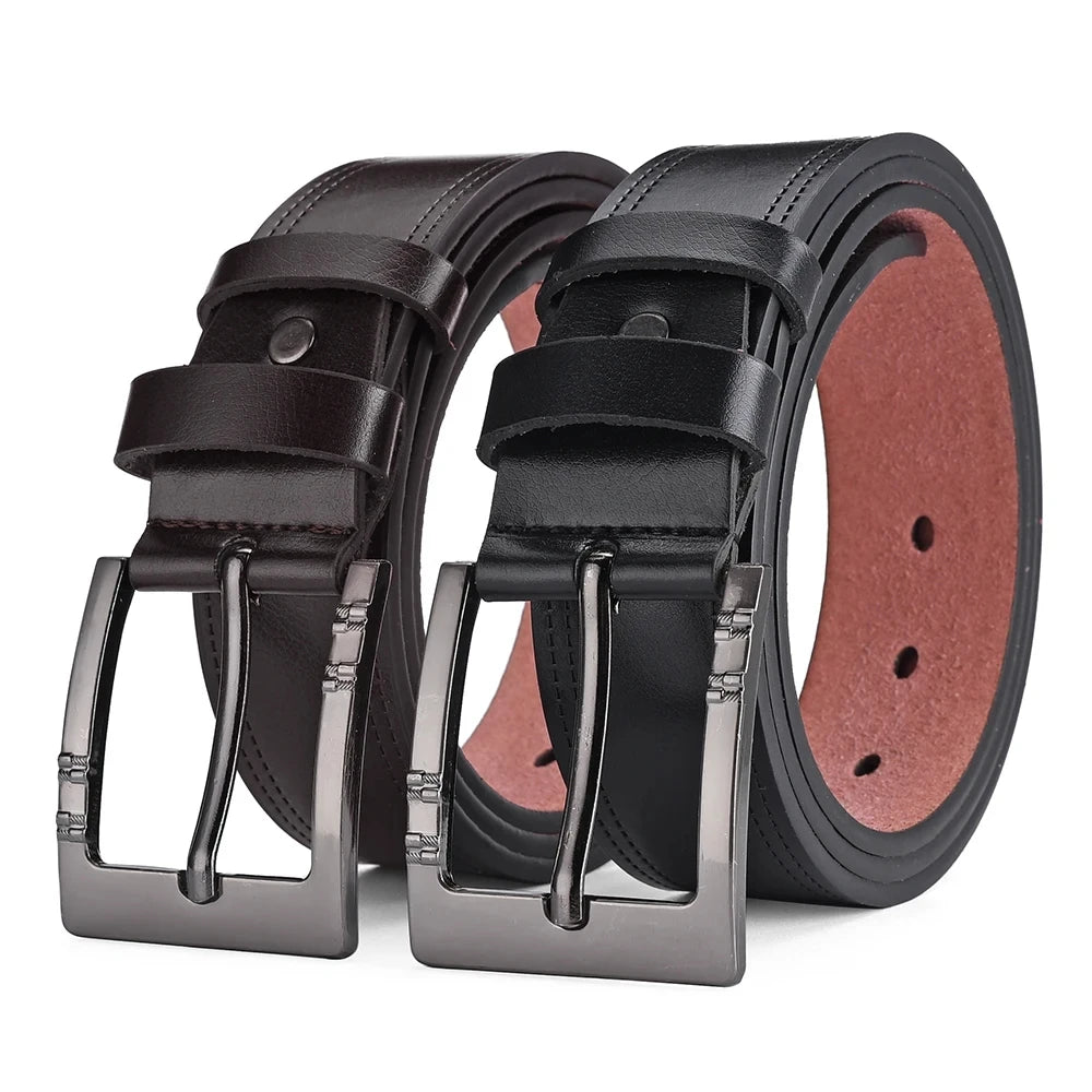 Men's Casual PU Leather Pin Buckle Belt Plus Size