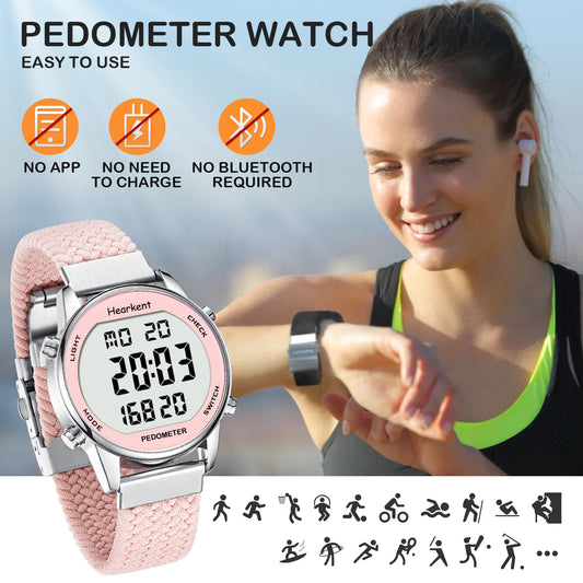 Hearkent Digital Sport Watch for Women with Step Counter