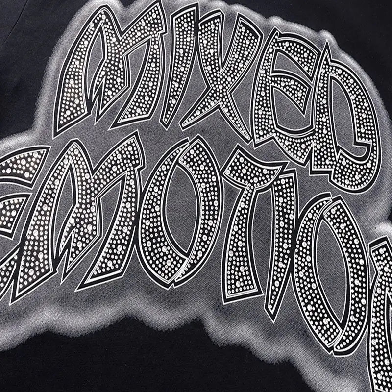 Mixed Emotion Cotton T-Shirt for Couples with Angel Print