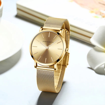 Hannah Martin Women 36mm Rose Gold Quartz Watch