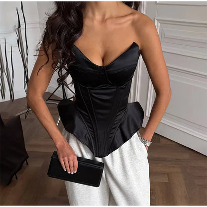 Kpop Black Hollow Out Mini Dress Women Elegant Turtleneck