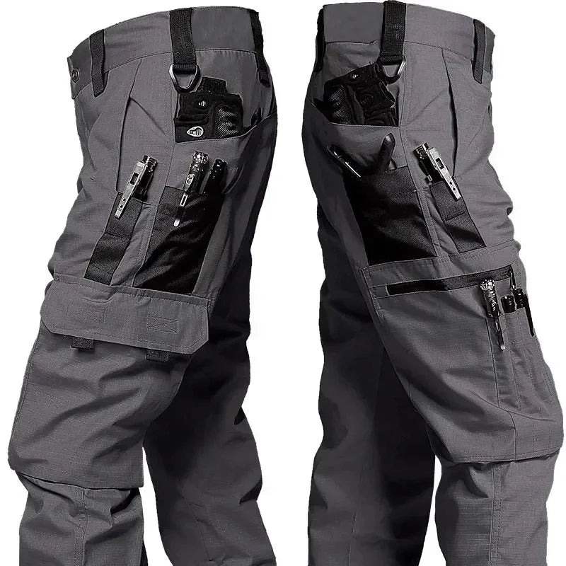 Men's Cargo Trousers Waterproof Multi-Pocket Pants