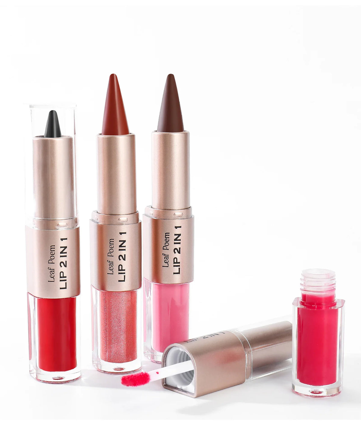 Black Brown Tapered Lip Liner and Lip Gloss Duo