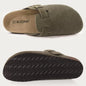 Genuine Leather Clogs with Cork Footbed for Women