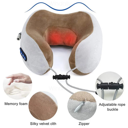 3D Kneading Neck Massager Pillow