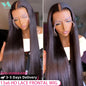 Bone Straight Lace Front Wig 30 40 Inch Human Hair