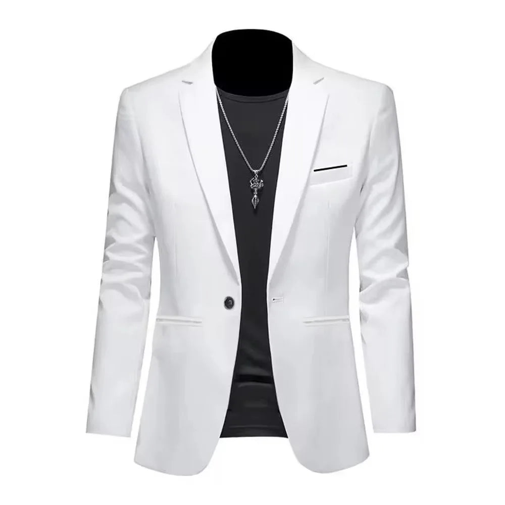 Men's Slim Fit Non-Ironing Casual Suit Jacket