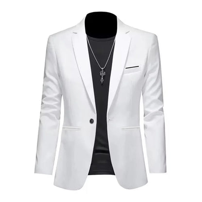 Men's Slim Fit Non-Ironing Casual Suit Jacket