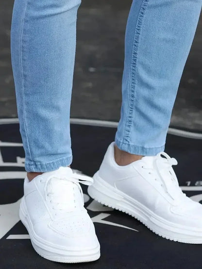 Mens Slim Fit Skinny Jeans Denim Blue Casual