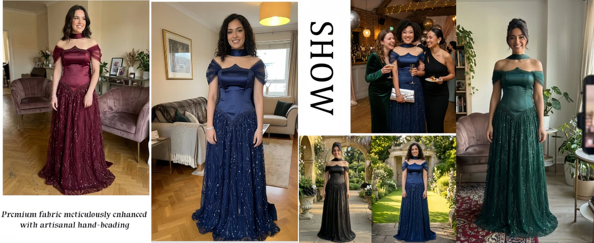 Luxury Satin Evening Dress with Sequins and Sweetheart Neckline