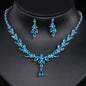 Emmaya Jewelry Set for Women Cubic Zirconia Earrings and Necklace