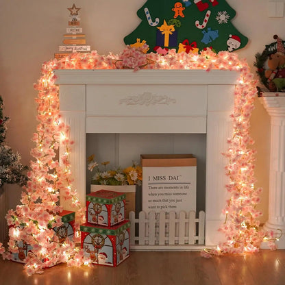 Artificial Flower Garland Lights for Home Decoration