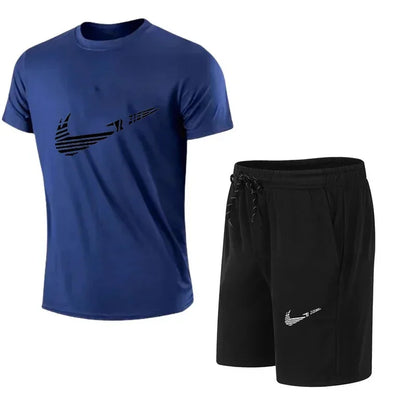 Men's Summer Casual Polyester Tracksuit Set