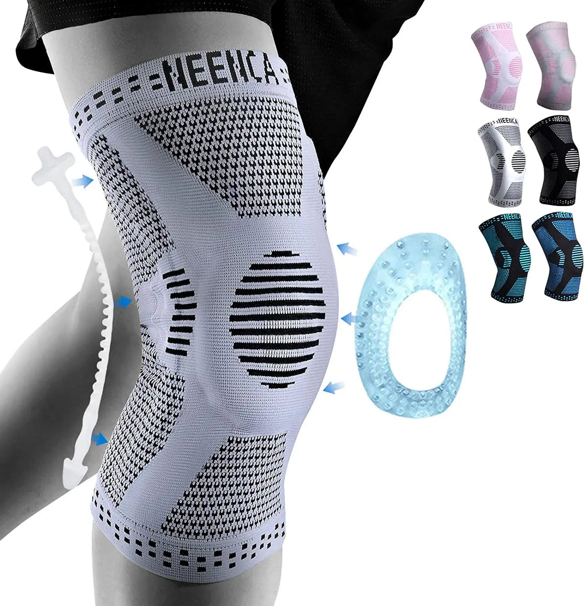 NEENCA Copper Knee Brace with Patella Gel Pad