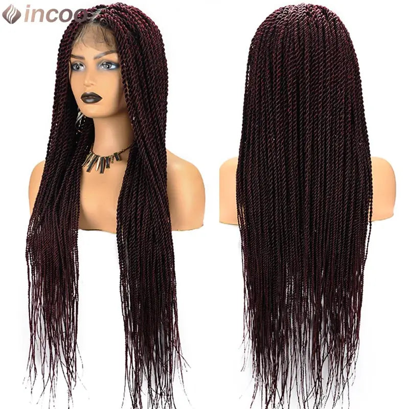 Twist Braided Lace Front Wig Synthetic Full Lace Wig