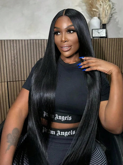 Brazilian Virgin Hair Straight Bundles Natural Black 26 28 30 Inch