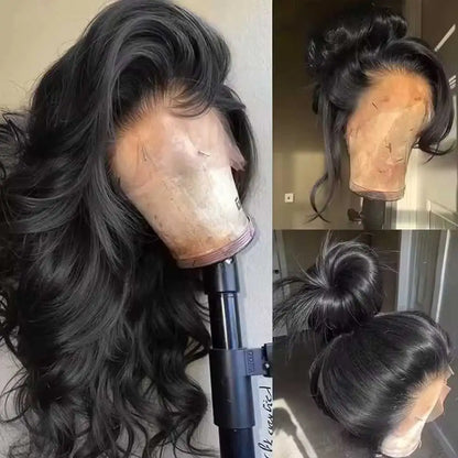 13x6 Lace Front Human Hair Wig Body Wave Black