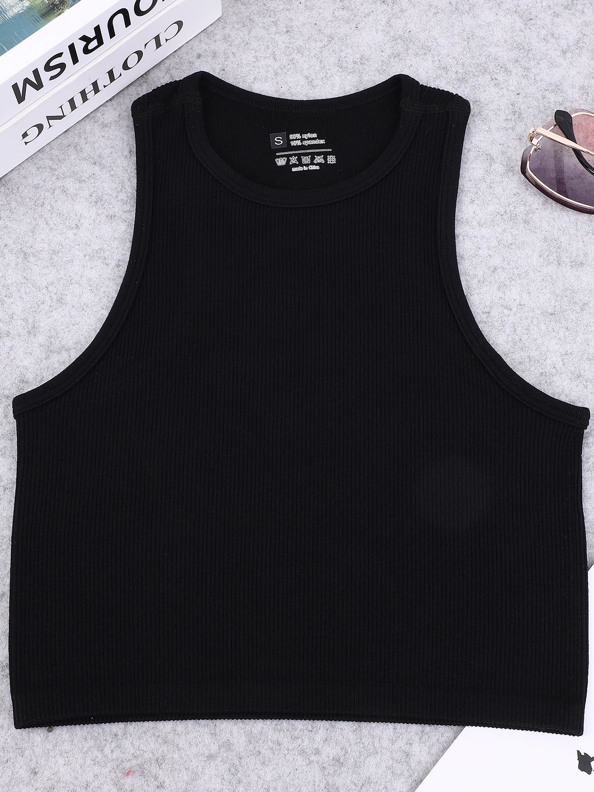 Nylon Seamless Knitted Yoga Vest for Women