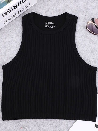 Nylon Seamless Knitted Yoga Vest for Women