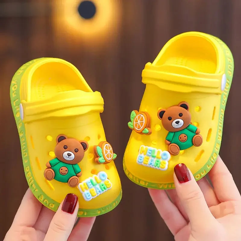 Children's Cartoon Slippers with Soft EVA Soles