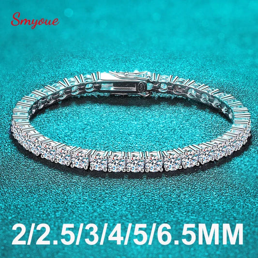 Moissanite Tennis Bracelet for Women 925 Sterling Silver