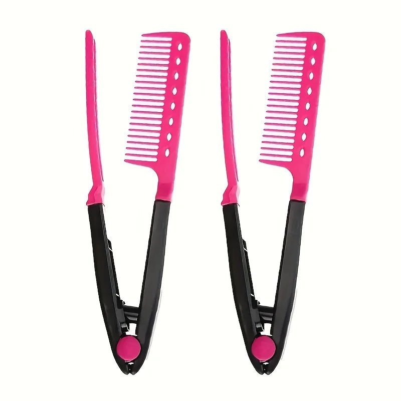 WANMEI Shaped Plastic Hair Detangling Comb