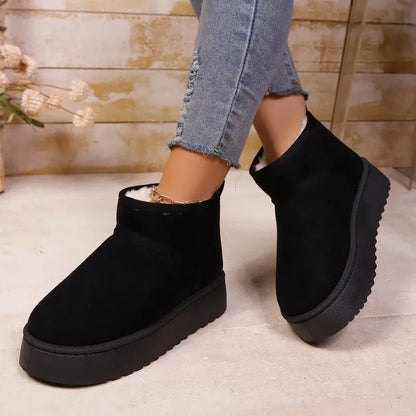 Sheepskin Wool Low-Cut Warm Comfortable Boots for Women