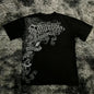 Gothic Style Oversized Cotton T-Shirt for Women