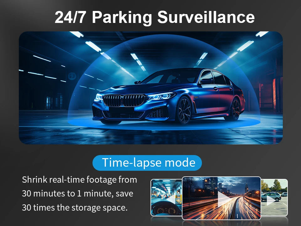KAWA D5 2K Dash Camera with WiFi and Voice Control