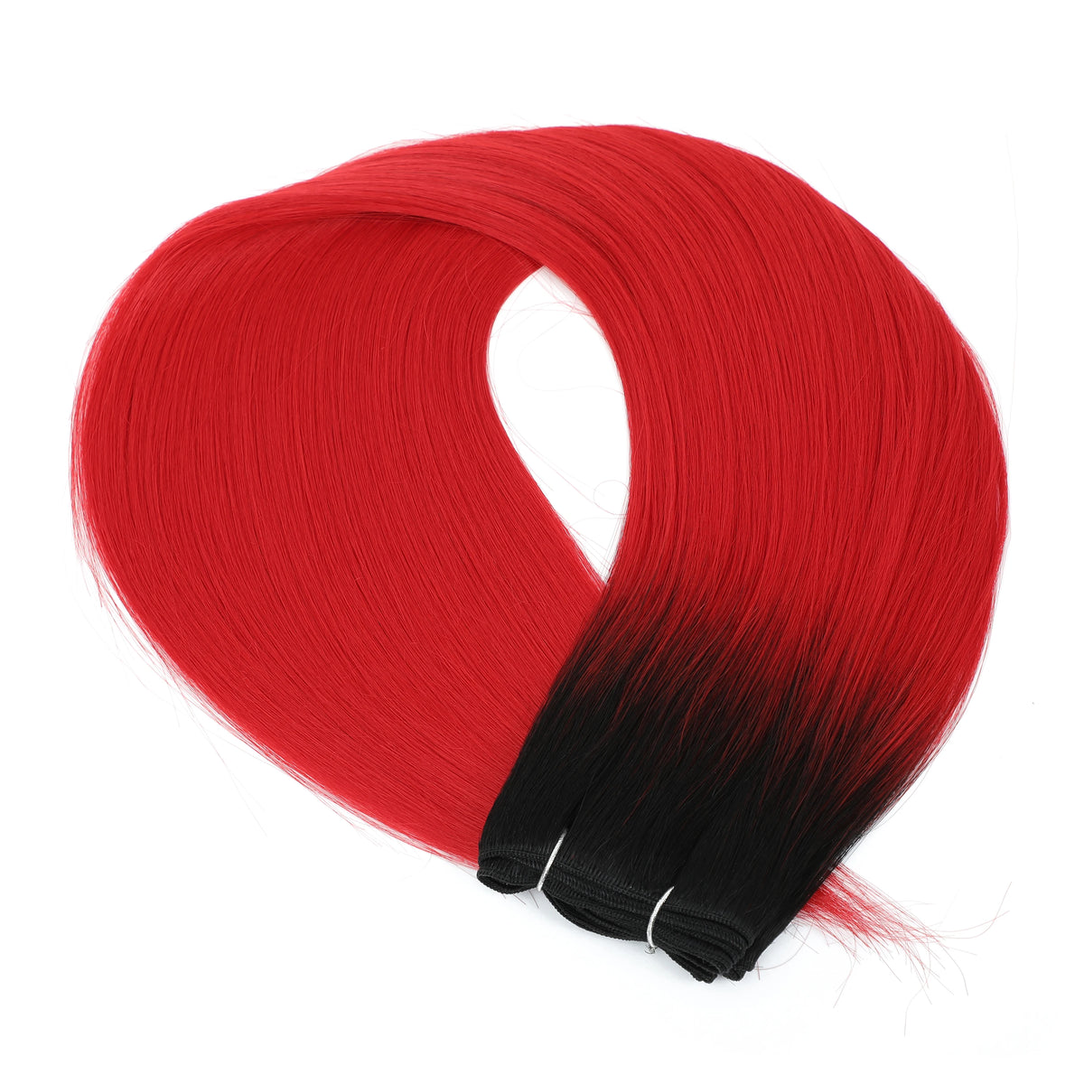30 Inch Bone Straight Synthetic Hair Bundles Piano Blonde Ombre