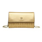 CH Women PU Leather Crossbody Bag with Metal Chain