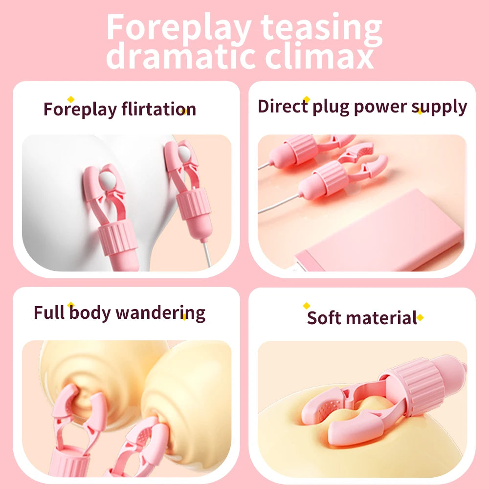 Vibrating Nipple Clamps for Women