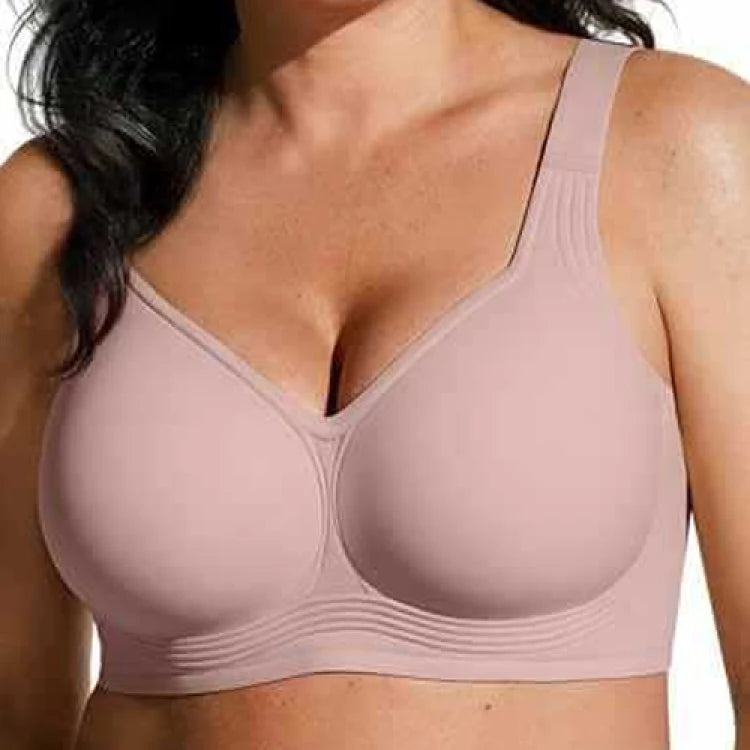 Wireless Push-Up Bra for Women, Soft Nylon Seamless Underwear