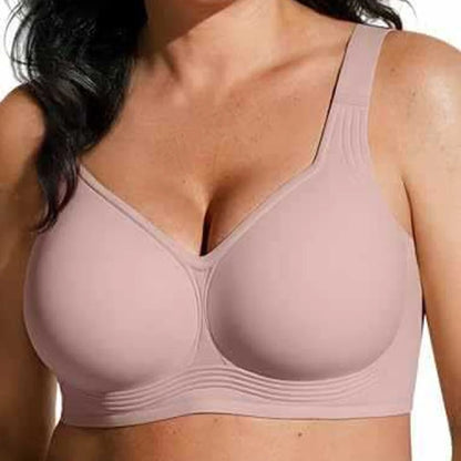 Wireless Push-Up Bra for Women, Soft Nylon Seamless Underwear
