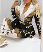 Paisley Butterfly Blazer Suit and Pants Set for Women