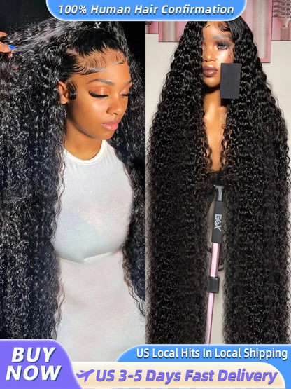 200% Real Density Deep Wave Lace Frontal Wig 30 Inch Human Hair