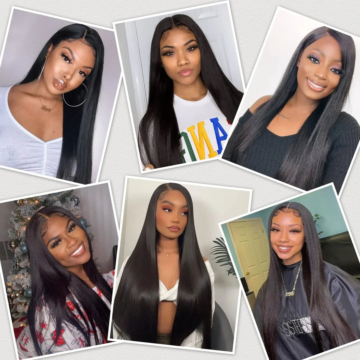 V Part Straight Human Hair Wig Remy Brazilian Natural Color