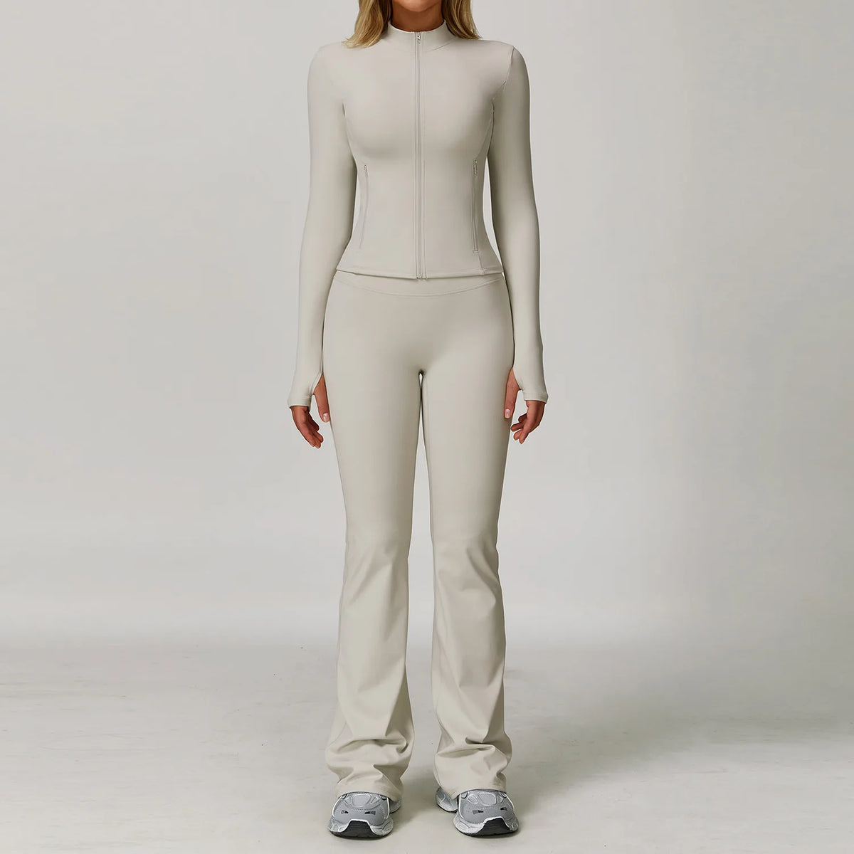 Yoga Suit Sports Set for Women Long Sleeve Athletic Wear