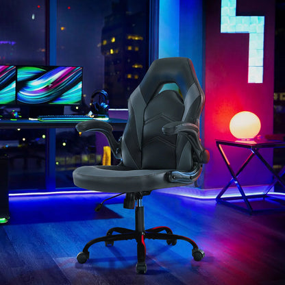JHK Adjustable PU Leather Racing Desk Chair
