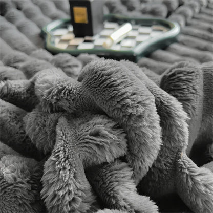 Soft Plush Coral Fleece Blanket for All Seasons