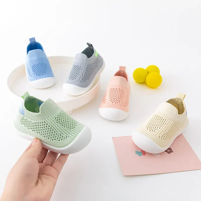 Breathable Mesh Knit Baby Sneakers for Toddlers