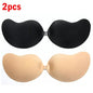 Invisible Push Up Bra Self-Adhesive Silicone Black Skin